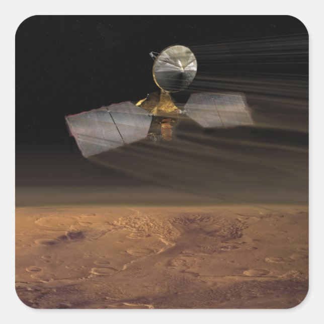 Adesivo Quadrado Mars Reconnaissance Orbiter 3 (Frente)