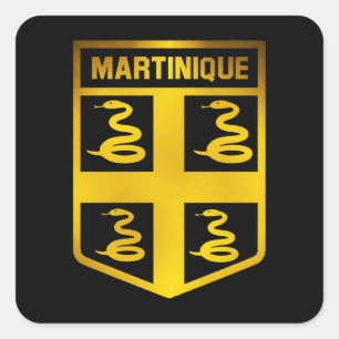 Adesivo Quadrado Martinique Emblem