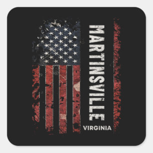 Adesivo Quadrado Martinsville Virginia