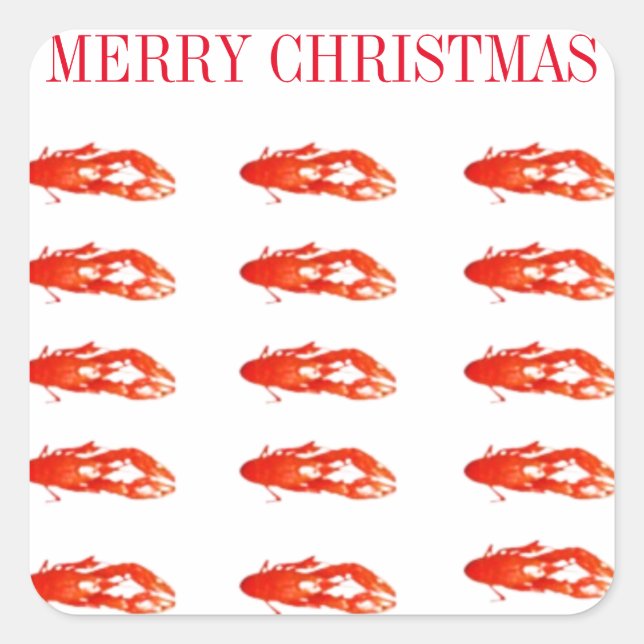 Adesivo Quadrado Maruca Merry Christmas (Frente)