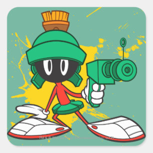 Adesivo Quadrado MARVIN THE MARTIAN™ WITH A Laser