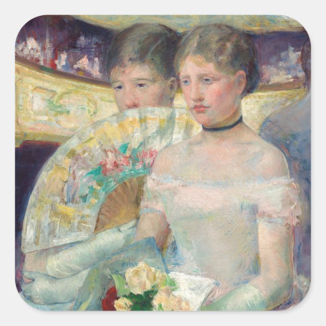 Adesivo Quadrado Mary Cassatt - O Loge (Frente)