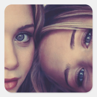 Adesivo Quadrado Mary-Kate and Ashley Sticker