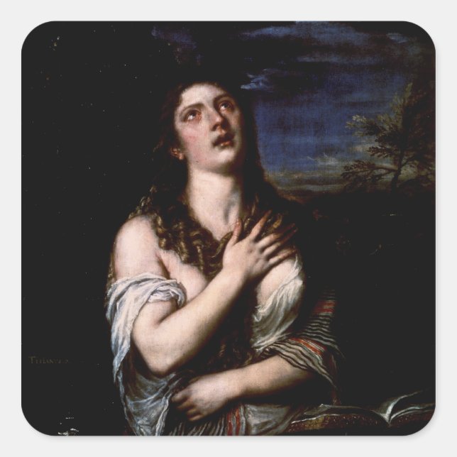 Adesivo Quadrado Mary Magdalene, c.1561 (Frente)