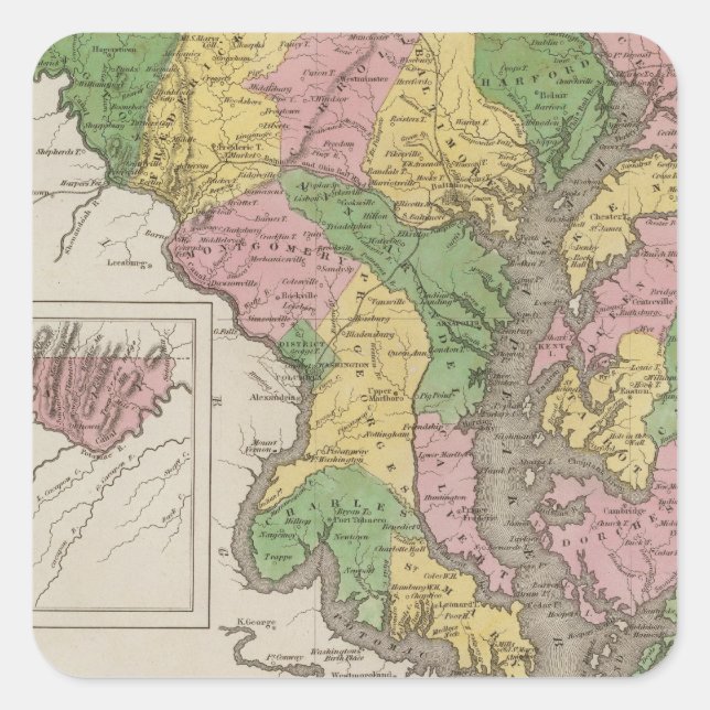 Adesivo Quadrado Maryland (Frente)