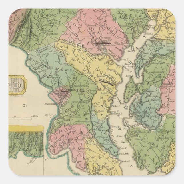 Adesivo Quadrado Maryland (Frente)