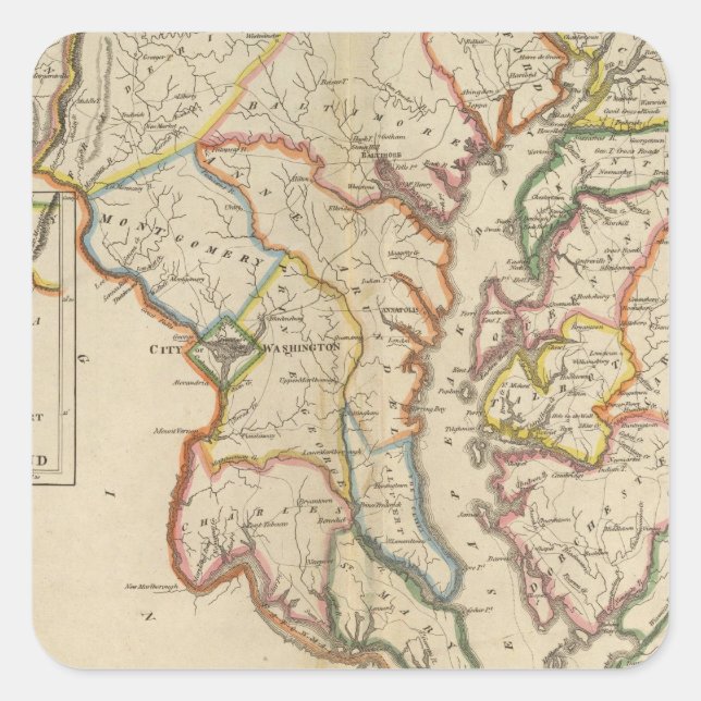 Adesivo Quadrado Maryland 4 (Frente)