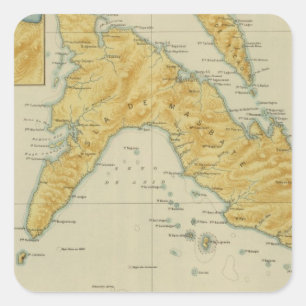 Adesivo Quadrado Masbate e Tico nenhuns 17