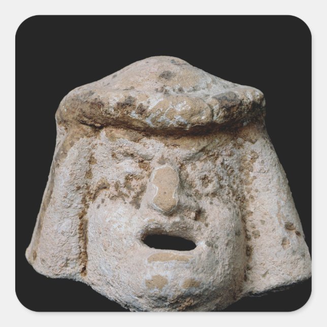 Adesivo Quadrado Máscara cômica (Frente)