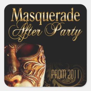 Adesivo Quadrado Mascarada após o baile de formatura 2011 do