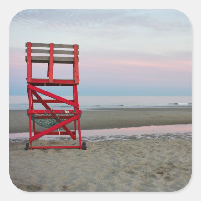 Adesivo Quadrado Massachusetts, Gloucester, Good Harbor Beach (Frente)