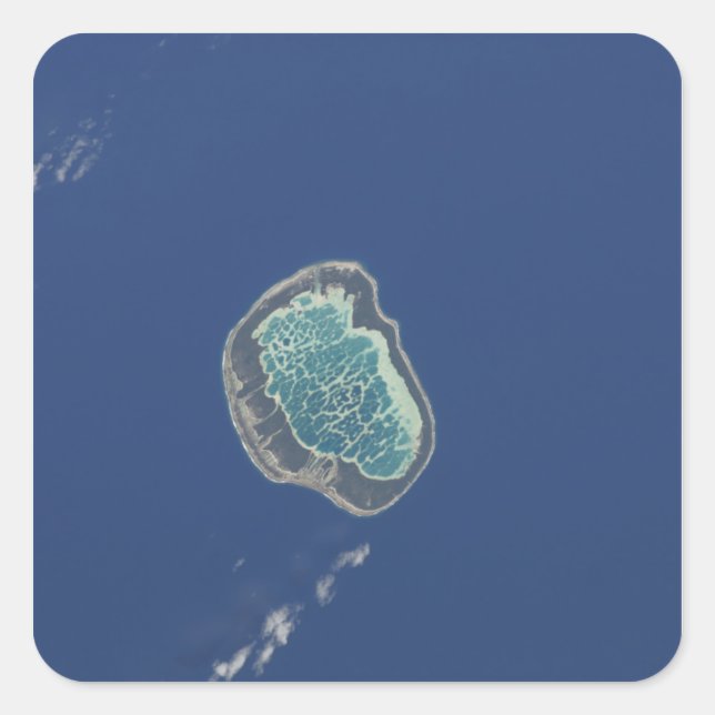 Adesivo Quadrado Mataiva Atoll, Tuamotu Archipelago (Frente)