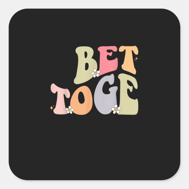 Adesivo Quadrado Matching Couples Better Together Style  (Frente)