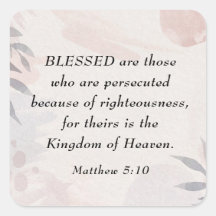 Mateus 5:10 Abençoados são os Beatitudes perseguid