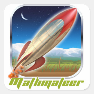 Adesivo Quadrado Mathmater Stickers