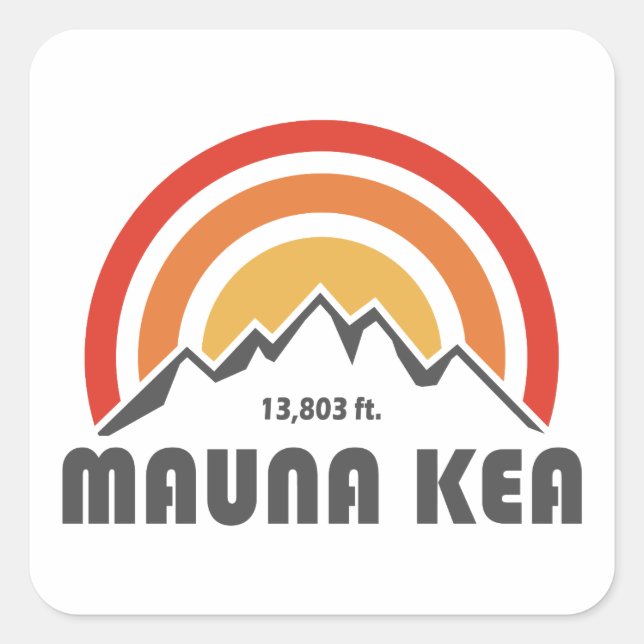Adesivo Quadrado Mauna Kea (Frente)