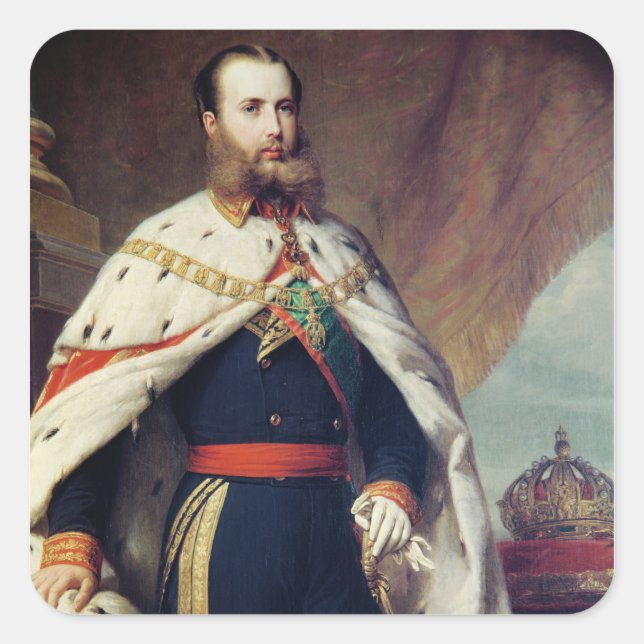 Adesivo Quadrado Maximiliano de Hapsburg-Lorraine (Frente)