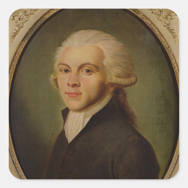 Adesivo Quadrado Maximilien de Robespierre c.1793 (Frente)