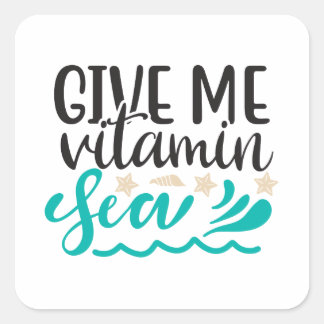 Adesivo Quadrado Me Dê Vitamina