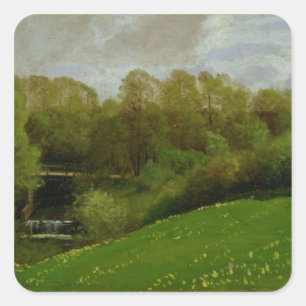 Adesivo Quadrado Meadow and Woodland, 1895