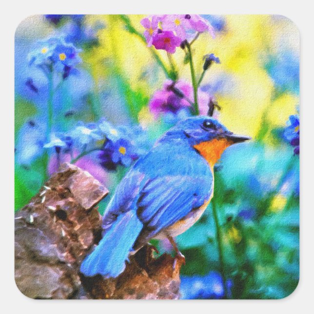 Adesivo Quadrado Meadow Melody (Frente)