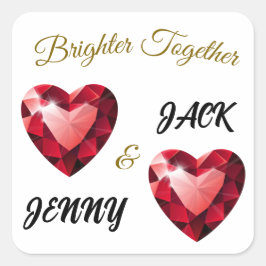 Adesivo Quadrado Meaningful Gift for her – Elegant Love