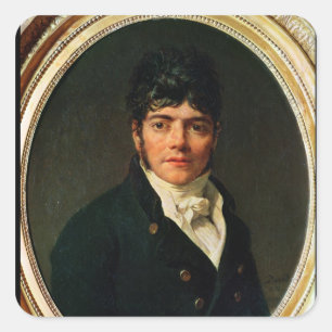 Adesivo Quadrado medalhão Retrato do Comte Esteve, 1804