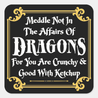 Adesivo Quadrado Meddle Not