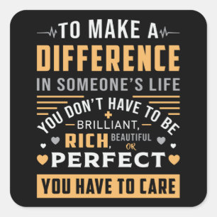 Adesivo Quadrado Médico Assistente Médico Enfermeiro Hospital Funny