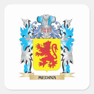 Adesivo Quadrado Medina Casaco de Armas - Crest Familiar