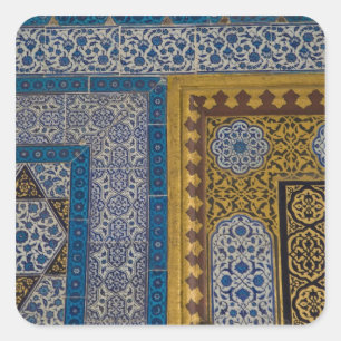 Adesivo Quadrado Médio Oriente Turquia e cidade de Istambul com