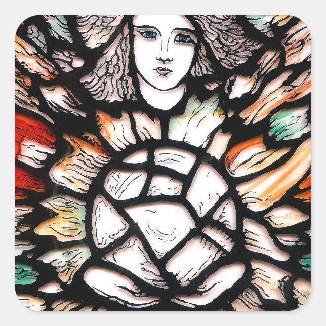 Adesivo Quadrado Meditação em Cores (Frente)