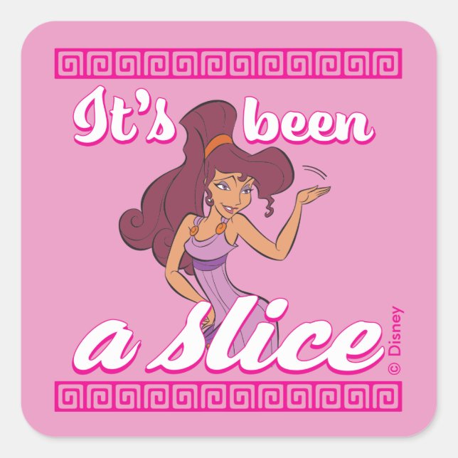 Adesivo Quadrado Megara - It's Been a Slice Square Sticker (Frente)