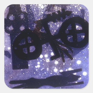 Adesivo Quadrado Meia-noite