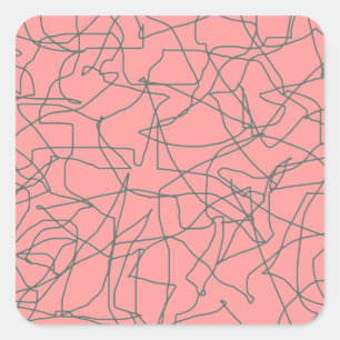 Adesivo Quadrado meio século moderno de 1950