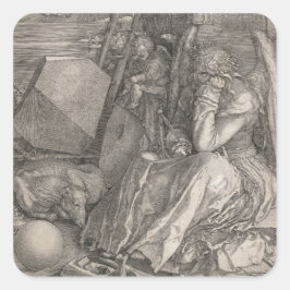 Adesivo Quadrado Melancholia I, Engraçada por Albrecht Durer