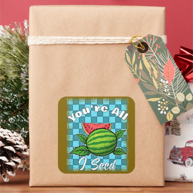 Adesivo Quadrado melancia (Feriado)