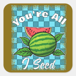 Adesivo Quadrado melancia