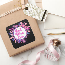 Adesivo Quadrado Melhor Mãe Nunca