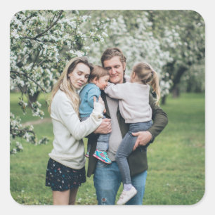 Adesivo Quadrado Melhor Pai Personalizado de Fotografia Personaliza