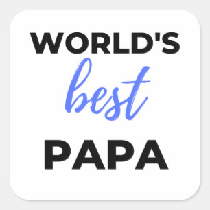 Adesivo Quadrado Melhor Papa Bl do Mundo