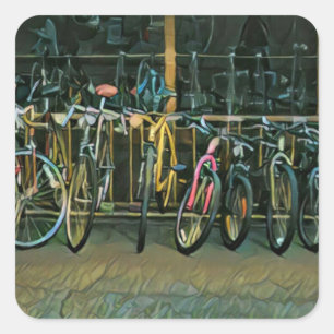 Adesivo Quadrado Melhores presentes para ciclistas 2022
