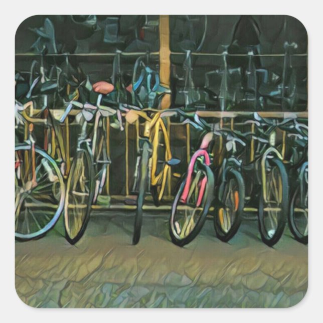 Adesivo Quadrado Melhores presentes para ciclistas 2022 (Frente)