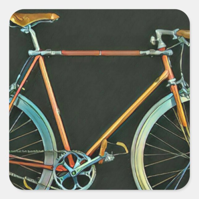 Adesivo Quadrado Melhores presentes para ciclistas 2022 (Frente)