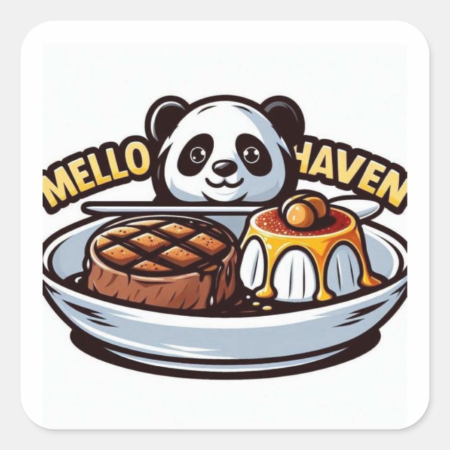 Adesivo Quadrado Mello Haven Sticker (Frente)