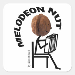 Adesivo Quadrado Melodeon Nut