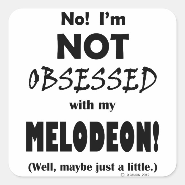 Adesivo Quadrado Melodeon Obsso (Frente)