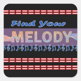 Adesivo Quadrado melody T-Shirt