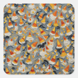 Adesivo Quadrado Melting Candy Corn