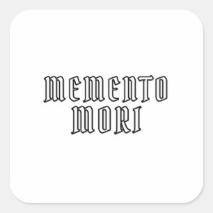 Adesivo Quadrado Memento Mori